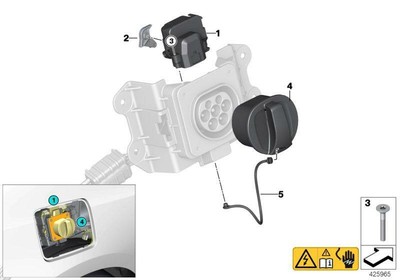 Original BMW 61139335552 - Antrieb Ladedoseverriegelung | eBay