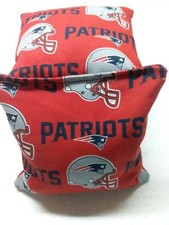 NFL NEW ENGLAND PATRIOTS SET OF 4 CORNHOLE BAGS.