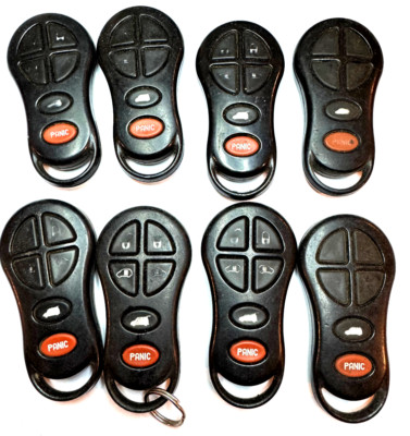 LOT of 8 DODGE CHRYSLER VAN KEY FOB KEYLESS REMOTE 6 BTN TRANSMITTER GQ43VT18T