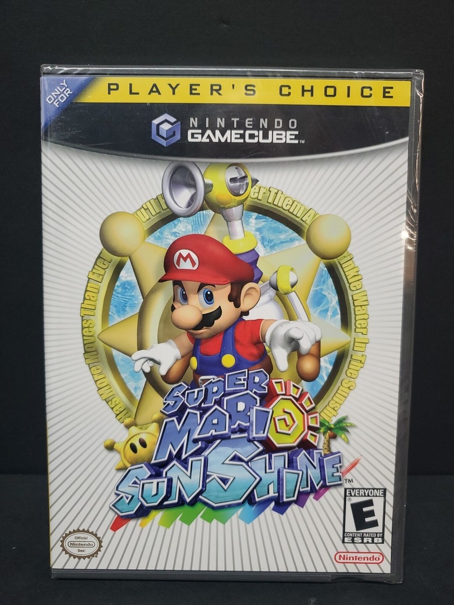 Super Mario Sunshine (Nintendo GameCube, 2002) Players Choice New CIB  Complete