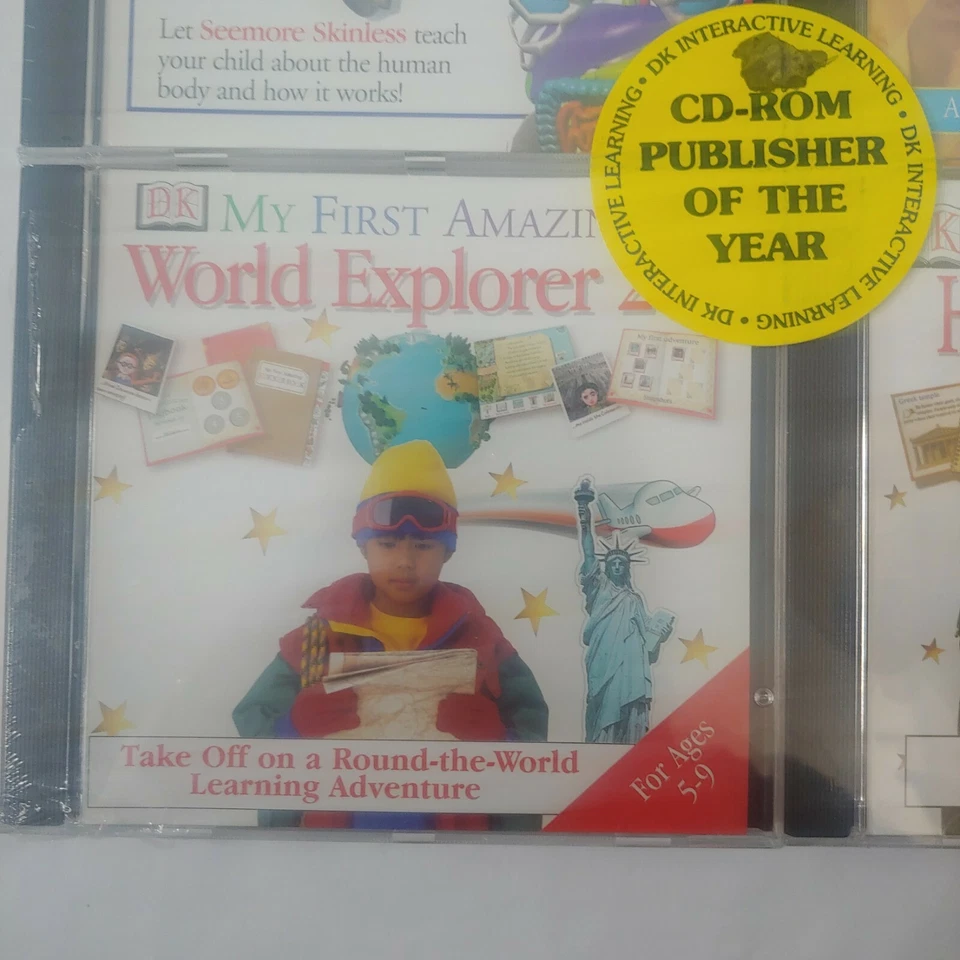 DK Interactive Learning CD-ROM Human Body World Science History 4 Pack NEW - Image 4 of 4