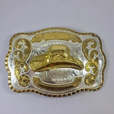 ペルセウスダーク　6-80 W ゴールド Men's BIG Belt Buckles Shine Western Engraved Designs Gold