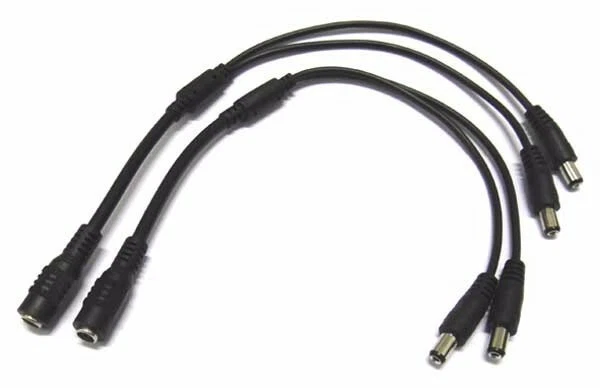 10X DC Power Splitter Cable 1 Female to 2 male cord for CCTV Camera 5.5mm/2.1mm - Image 2 of 4