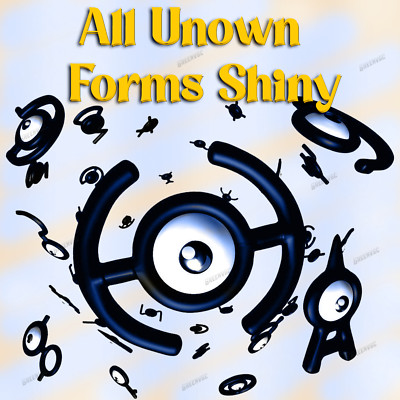 All 28 Unown Forms 6iv Shiny Pokemon Brilliant Diamond Shining Pearl