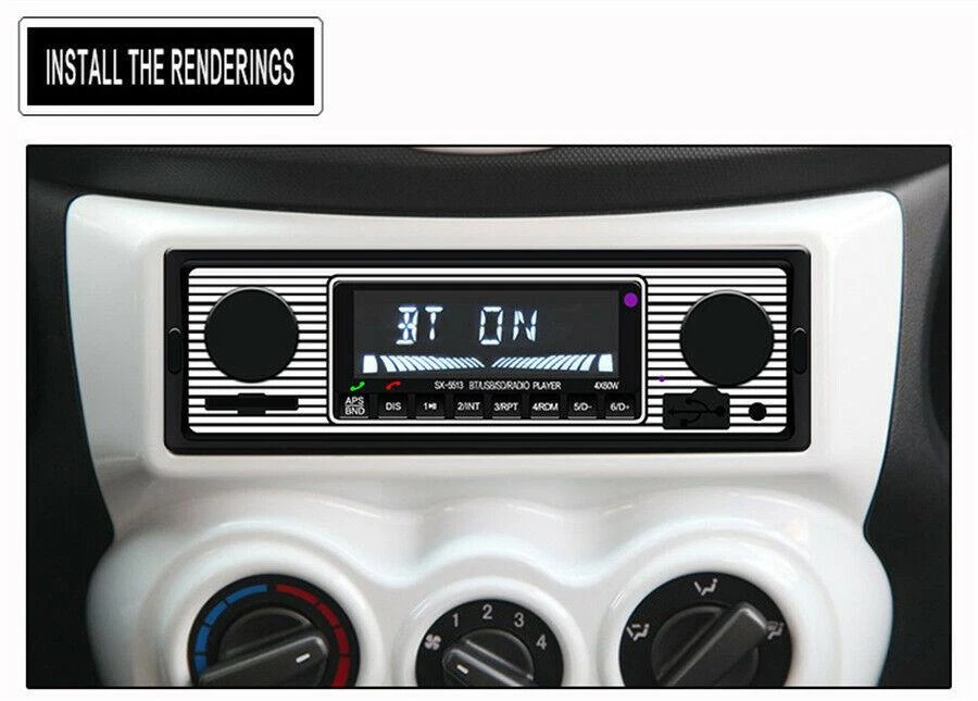Reproductor estéreo de radio USB/SD/FM/WMA/MP3/WAV digital de audio Bluetooth para automóvil de 4 canales Foto 4 de 4