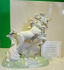 LENOX LEAP OF THE UNICORN sculpture -- Box not Perfect --- NEW in BOX with COA 