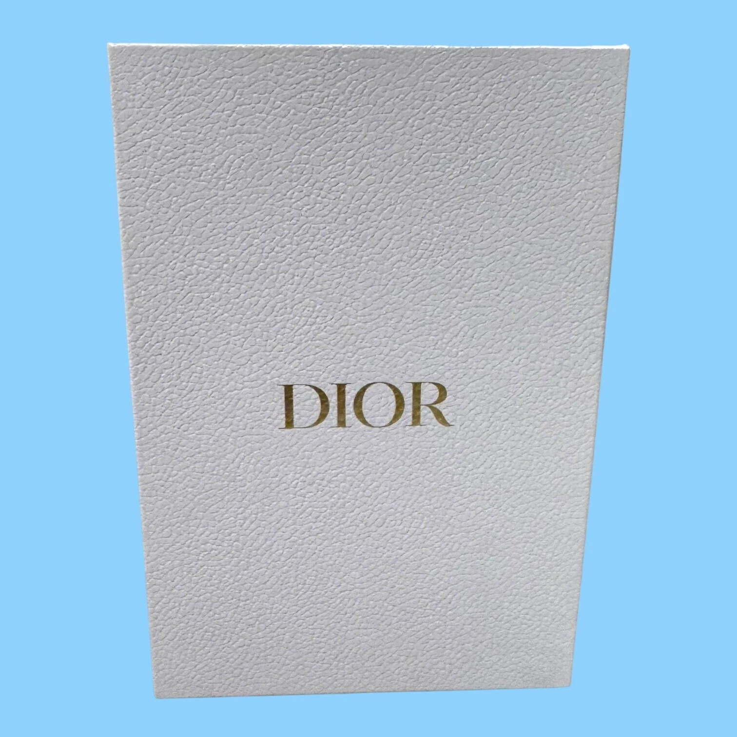 Boîte à chaussures vide Christian Dior New York authentique 12x8x5 rangement cadeau or blanc