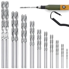 20 Pieces Diamond Drill Bits Set for Stone Twist Tip Drill Bit Heavy Duty Micro