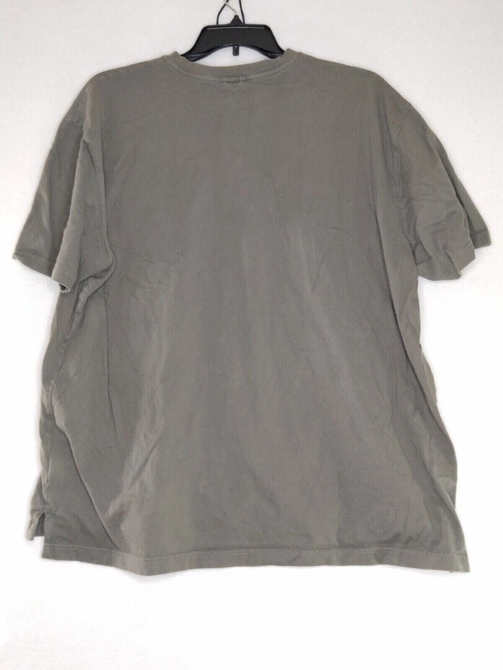 Red Head Mens Size 2XL Color Grey Short Sleeves 3 Button Up Crew Neck T Shirt - Image 2 of 4