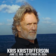 KRIS KRISTOFFERSON MEMORIAL FRIDGE MAGNET 4.25" X 4.25"