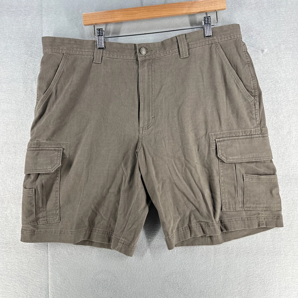 Redhead Mens Cargo Shorts 40 Brown Pockets outdoor Fishing Hiking