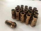 24 Lug Nuts Bulge Acorn 12x1.5 Brown