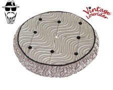 VINTAGE LOWRIDER 16" 8 BUTTON SPARE TIRE SILVER COVER CRUISER CHOPPER BICYCLES.
