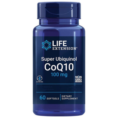 Life Extension, Super Ubiquinol CoQ10, 100mg, 60 Weichkapseln - Blitzversand