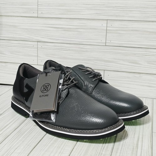 Chaussures de golf G/FORE hommes 10,5 Gallivanter cuir grainé deux tons charbon GMF00004 - Photo 13/13