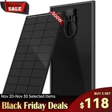 300W Watt Monocrystalline Solar Panel 12V Home RV Off Grid Battery Boat Power