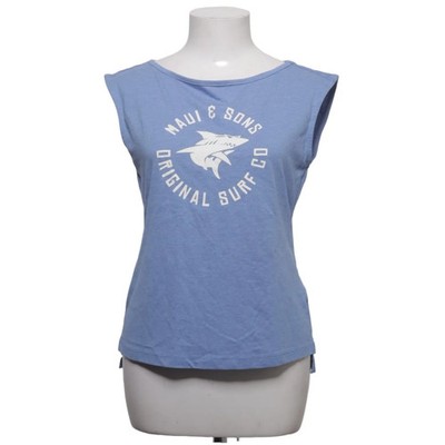 Maui and Sons, Tank­top, Größe: 38, Blau, Baumwolle/Polyester, Print, Damen #j4F