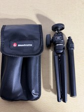 Manfrotto 482 Mini Portable Table Top Ball Head Tripod Extender  Case 3/8 Screw