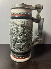 Vintage AVON 1982 Collectible Beer Stein Locomotive Train Limited Edition