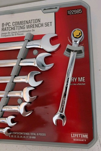 CRAFTSMAN 8 Stück Kombination Spezialeinsätze Schraubenschlüssel Set metrisch 8-18 mm New Old Stock - Bild 5 von 8