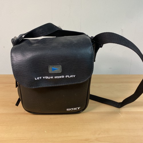 Vintage Sony Discman Walkman Let Your Mind Play CD Shoulder Carrying Case