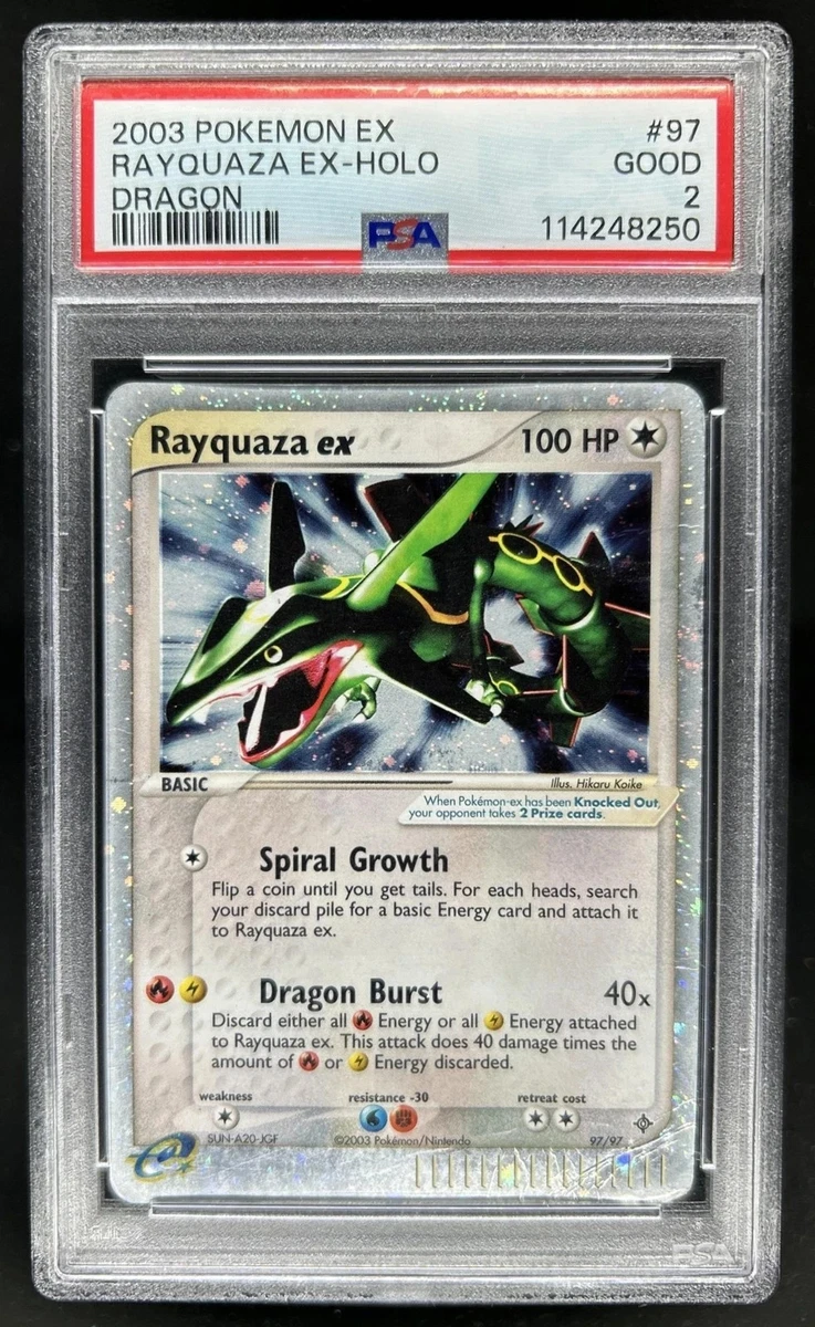 Rayquaza Pokémon TCG EX Dragon Individual Collectible Card Game