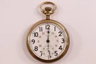 Antique Zenith 17 Jewels Gold Filled Pocket Watch Pre-Owned Runs (43-41)