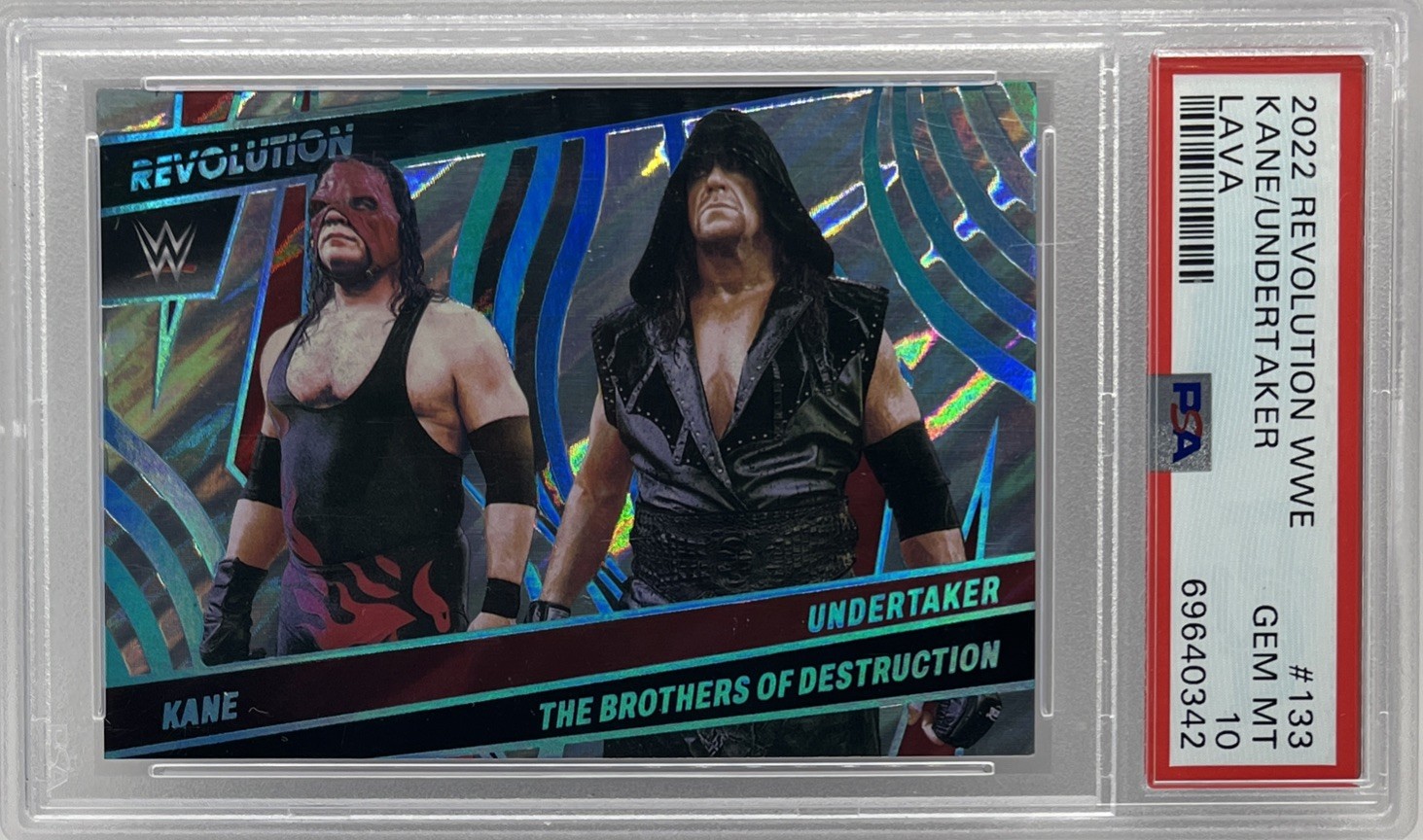 2022 WWE Revolution Kane/Undertaker #133 Brothers of Destruction Lava /10 PSA 10