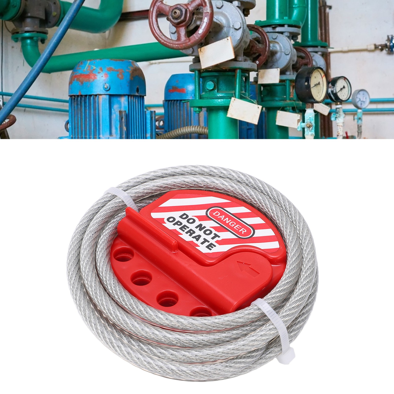 _Cable Lock Four Keyhole Cables High Temperature Resistance High Security