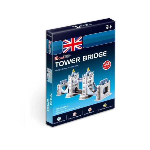 Cubic Fun - 3D Puzzle Tower Bridge London England Small - Image 2 of 3