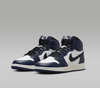 Nike Air Jordan 1 Retro High OG Midnight Navy Leather High Top DZ5485-401 Men's