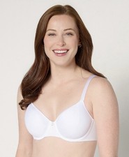 Breezies Featherlite Breathe Underwire T-Shirt Bra Size 38DD White A679216