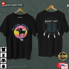 New Apparel Neil Young Crazy Horse Ragged Glory 1991 T-Shirt
