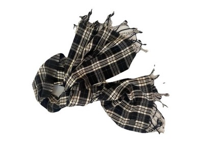 Marc O Polo Schal Unisex Wolle Schwarz/weiss