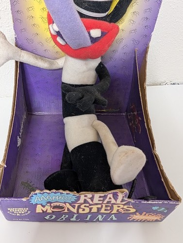 New Vintage Factory Sealed AAAHH!! Real Monsters Oblina Plush Nickelodeon 1995 - Picture 5 of 8