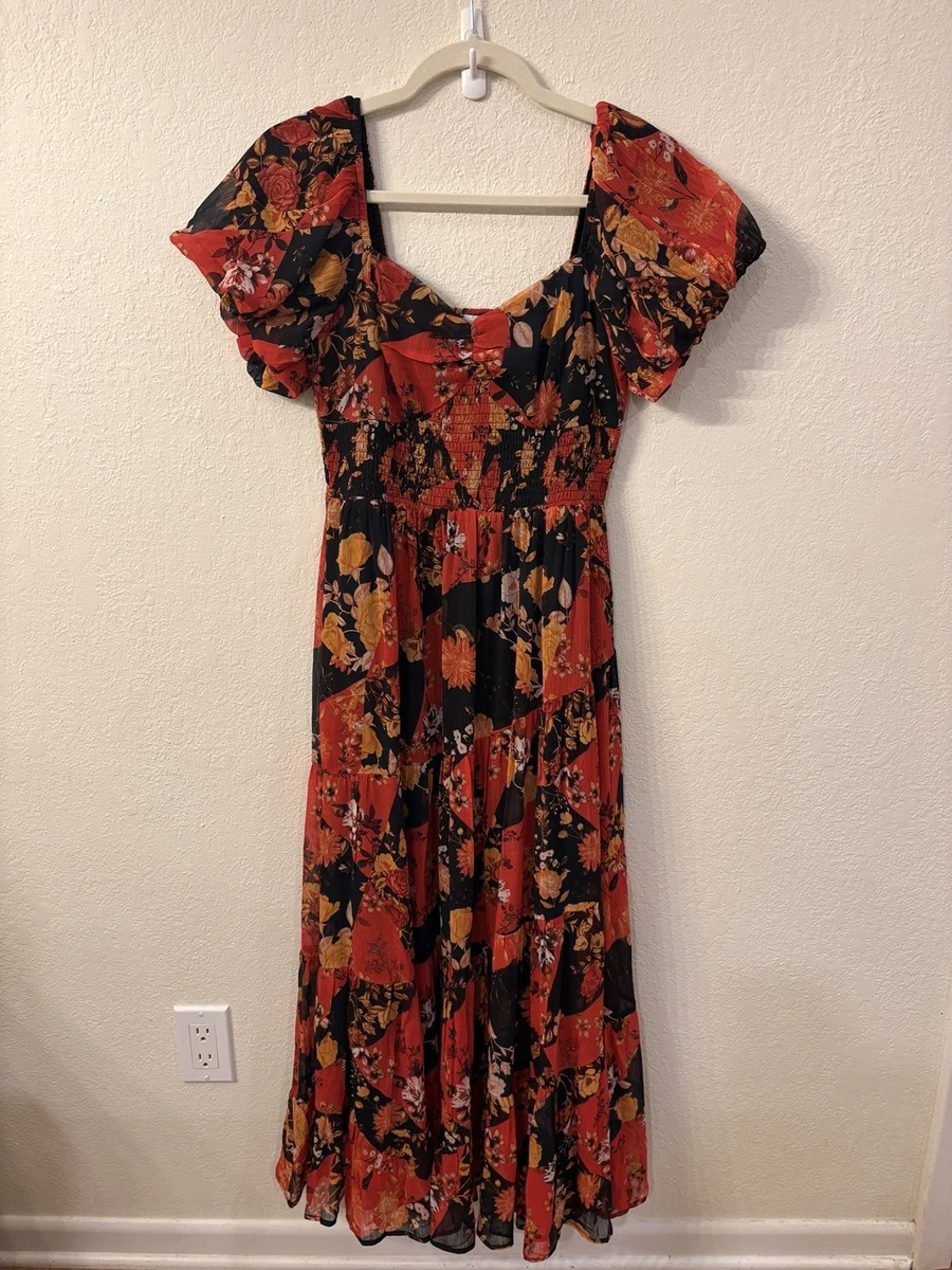 ebay chiffon dresses one shoulder chiffon dress Multi Colored Floral Print Chiffon Gown With One Shoulder Neckline