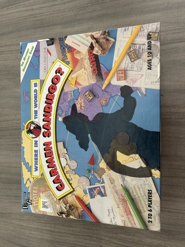 Vintage Where in the World is Carmen Sandiego? Board Game 1992 Complete - Picture 12 of 13