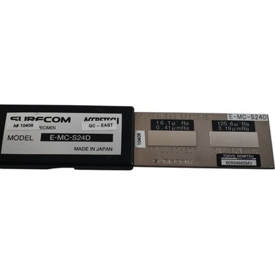 Tokyo Seimitsu Accretech E-MC-S24D SURFCOM Roughness Calibration Standard Block 