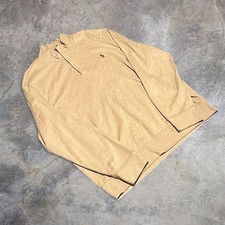 Polo Ralph Lauren Beige Quarter Zip Pullover Sweater Men  s Size XL