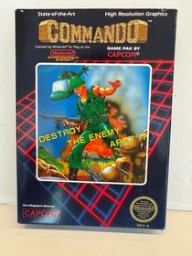 Commando Nintendo NES 1986 CIB Complete in Box! L@@K!