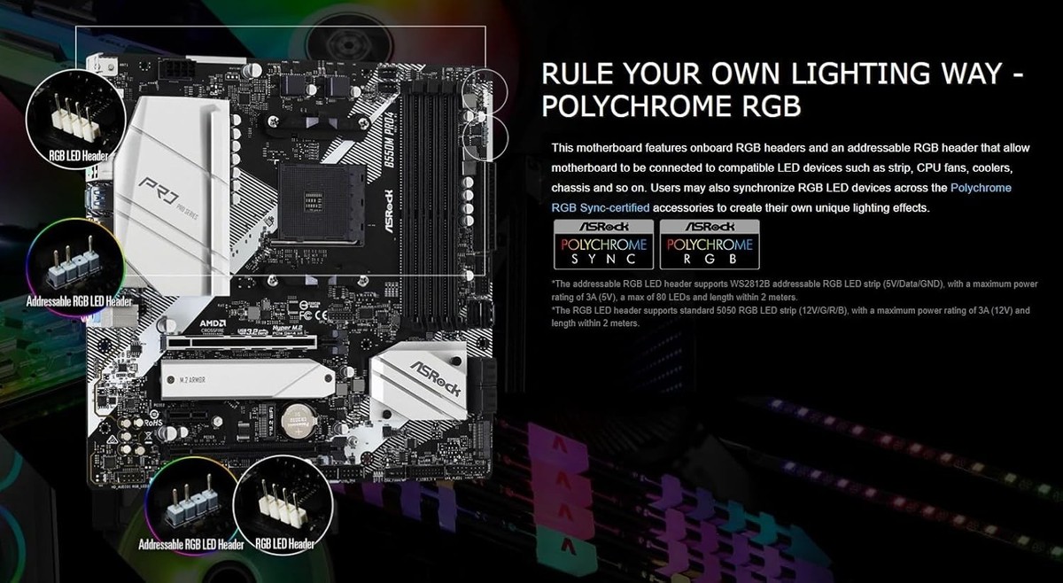 ASRock AMD Ryzen 5000 Series (Socket AM4) Compatible Micro ATX