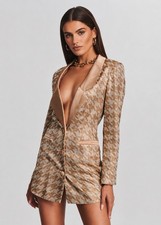 RETROFETE JULES EMBELLISHED BLAZER DRESS M