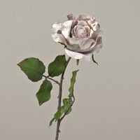 Artplants Kunstrose Sindala, Beige-Rosa, 60Cm, Ø12Cm