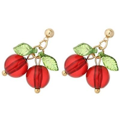 1 Paar Kirschohrringe Dangle Ohrring Mode Ohrringe Ohrschmuck Ohraccessoire