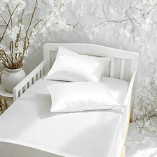 Two Luxury Silky Satin Toddler Pillowcases Soft Smooth Hidden Zipper