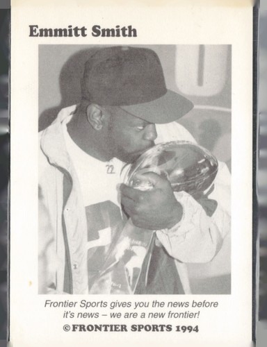 Emmitt Smith 1994 Frontier #NNO Dallas Cowboys - Picture 2 of 2
