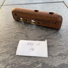 Radius Plane Radi-Plane Wood Brass Vintage Collectible Stockton Made In USA