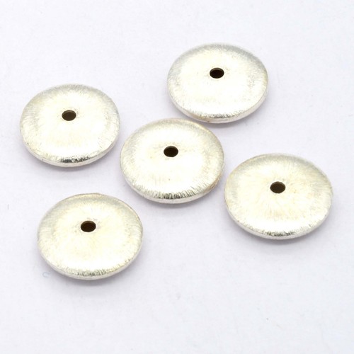 50 Entretoises Marguerite 6mm Argent Sterling Plaqué - Perles étoile Style Bali