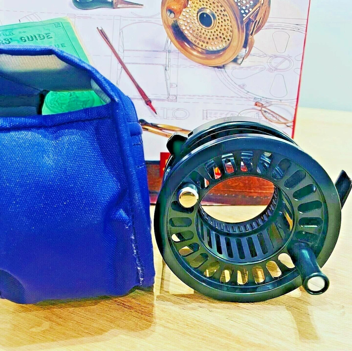 Rare Loop Hi Tec Left Hand Wind Grayling Fly Reel with Makers Case