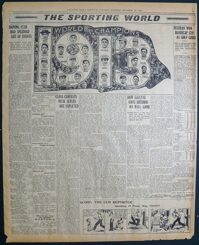 1913 Newspaper Collection - Philadelphia Athletics New York Giants World Series - Picture 12 of 12